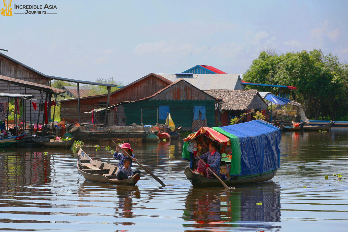 floating village in Tonle Sap lake